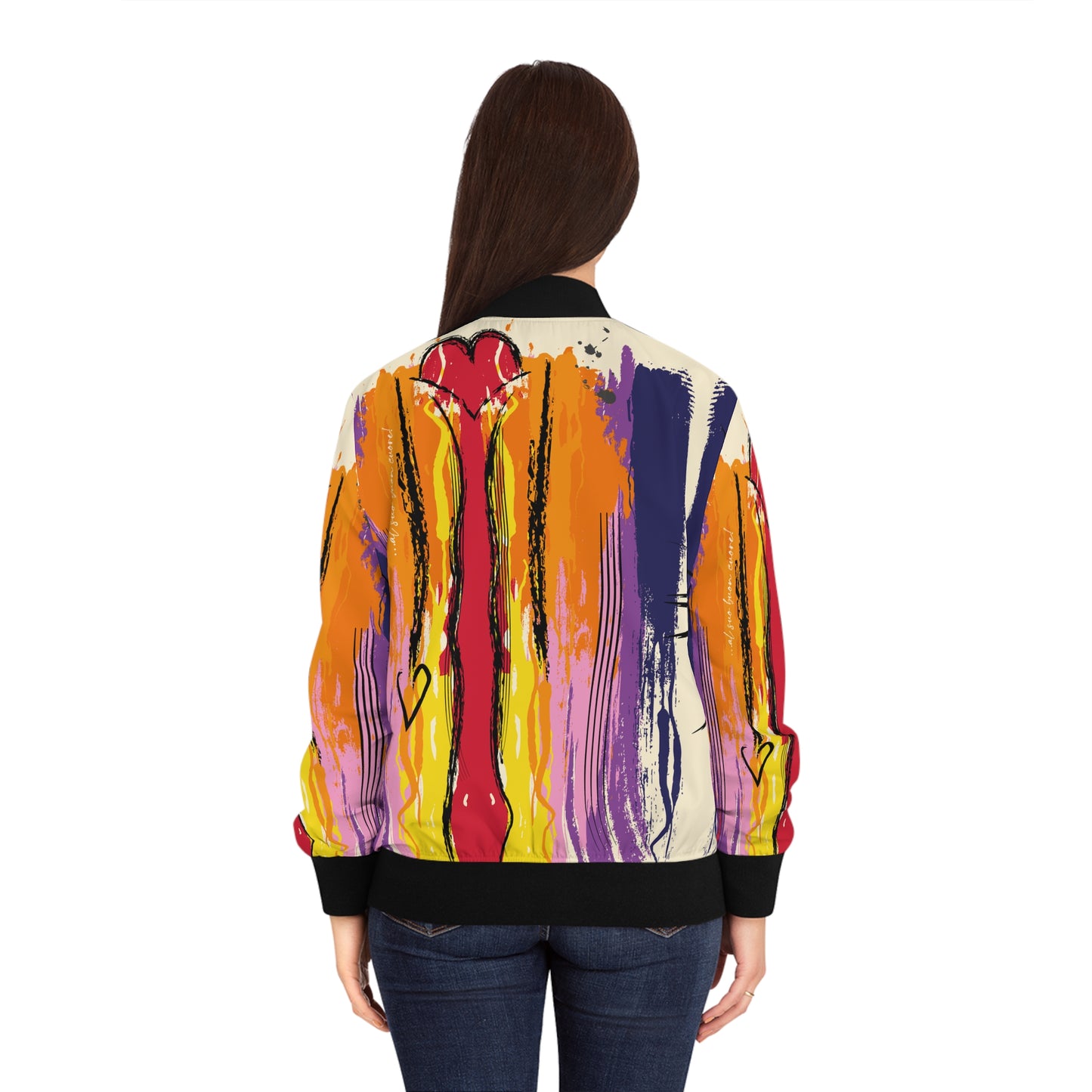 Floral Splash Bomber Jacket CORAZON