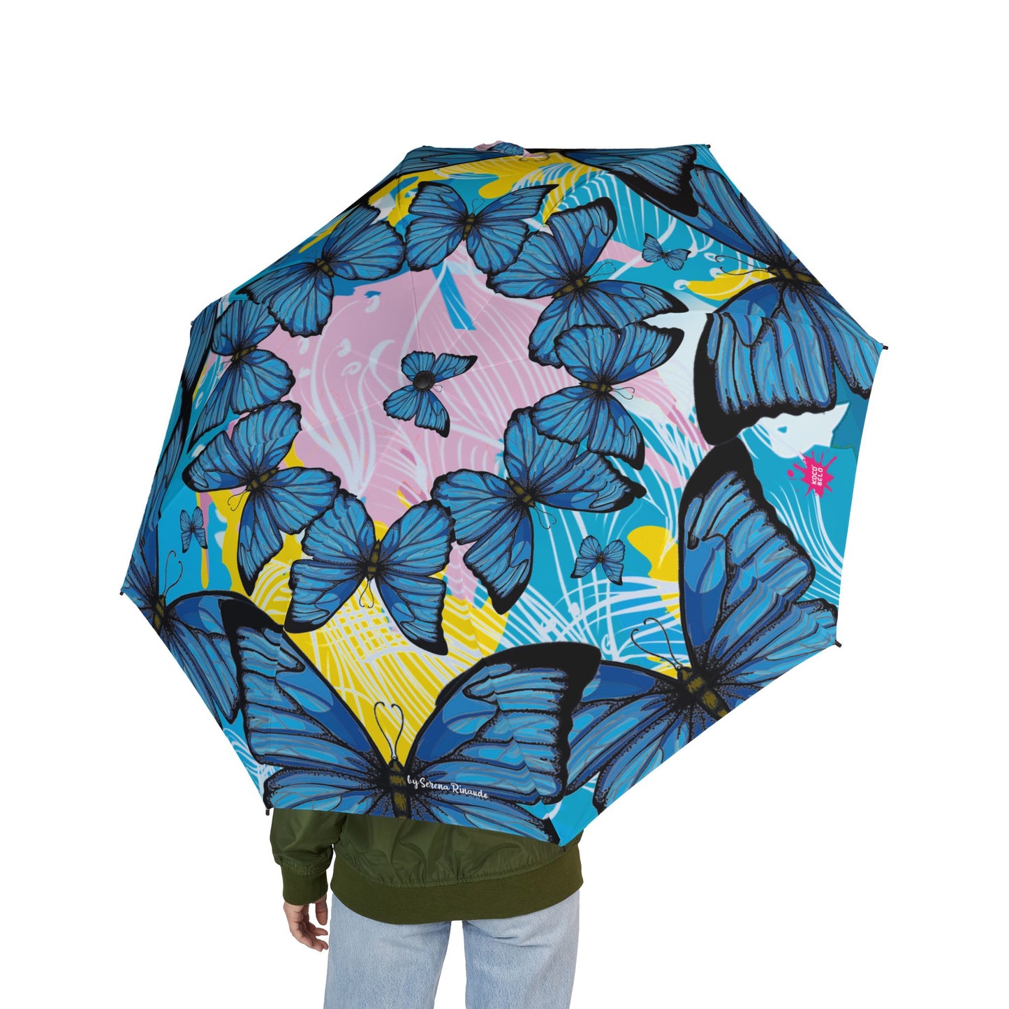 Paraguas Plegable Semi-Automático MARIPOSAS