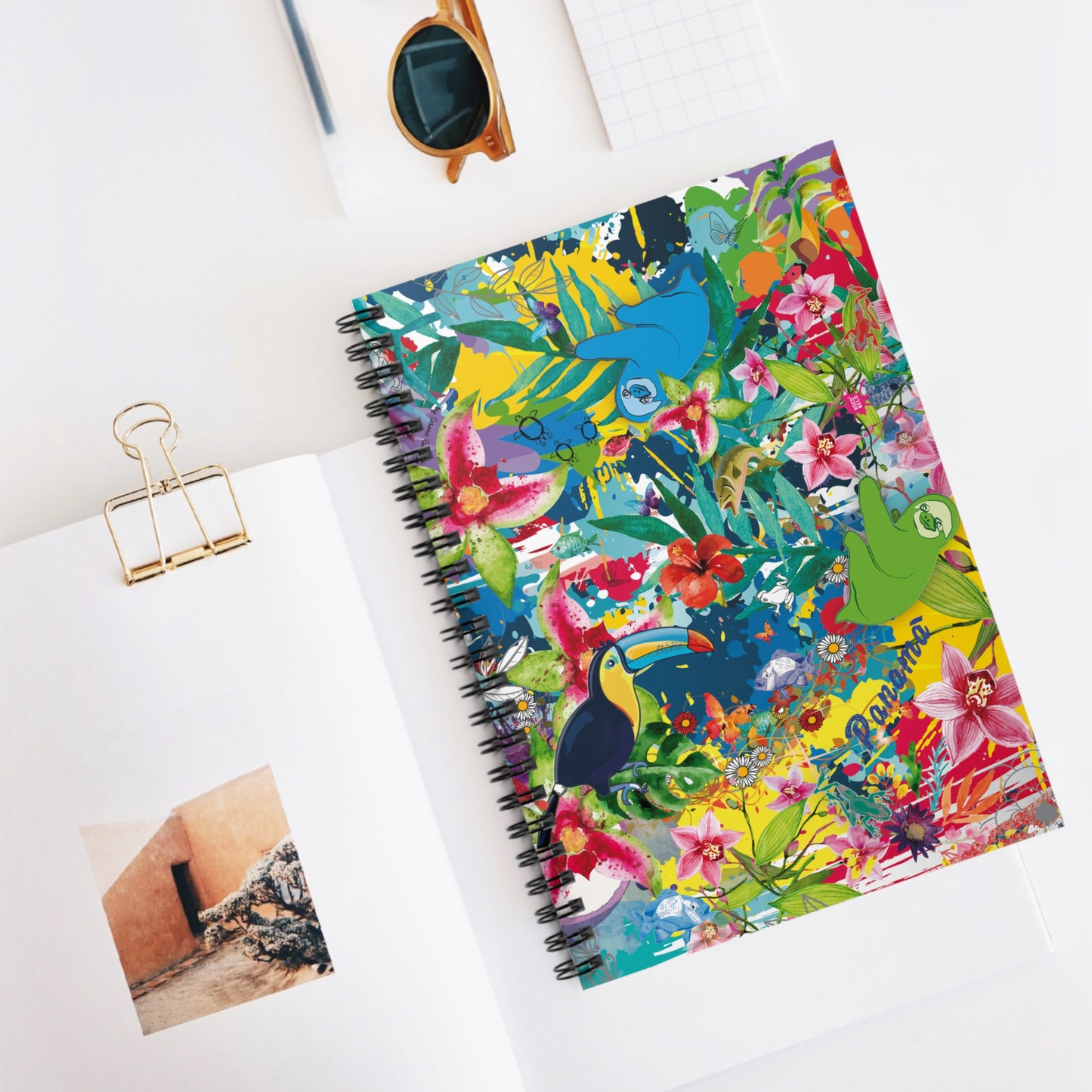 Tropical Spiral Notebook Selva - Gift for Writers, Students, and Artists