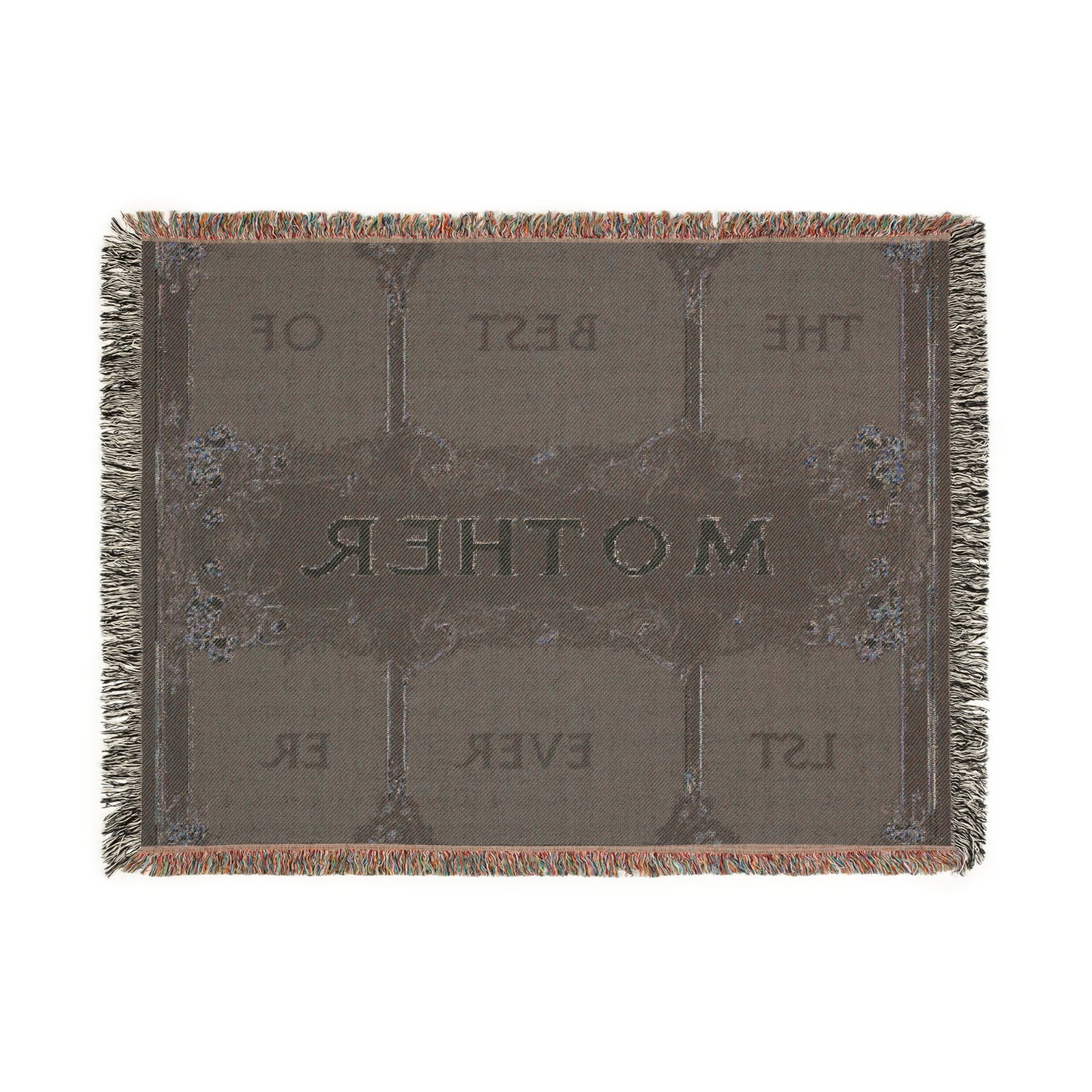 The Best Mother Ever Woven Blanket - Cozy Gift for Mother's Day