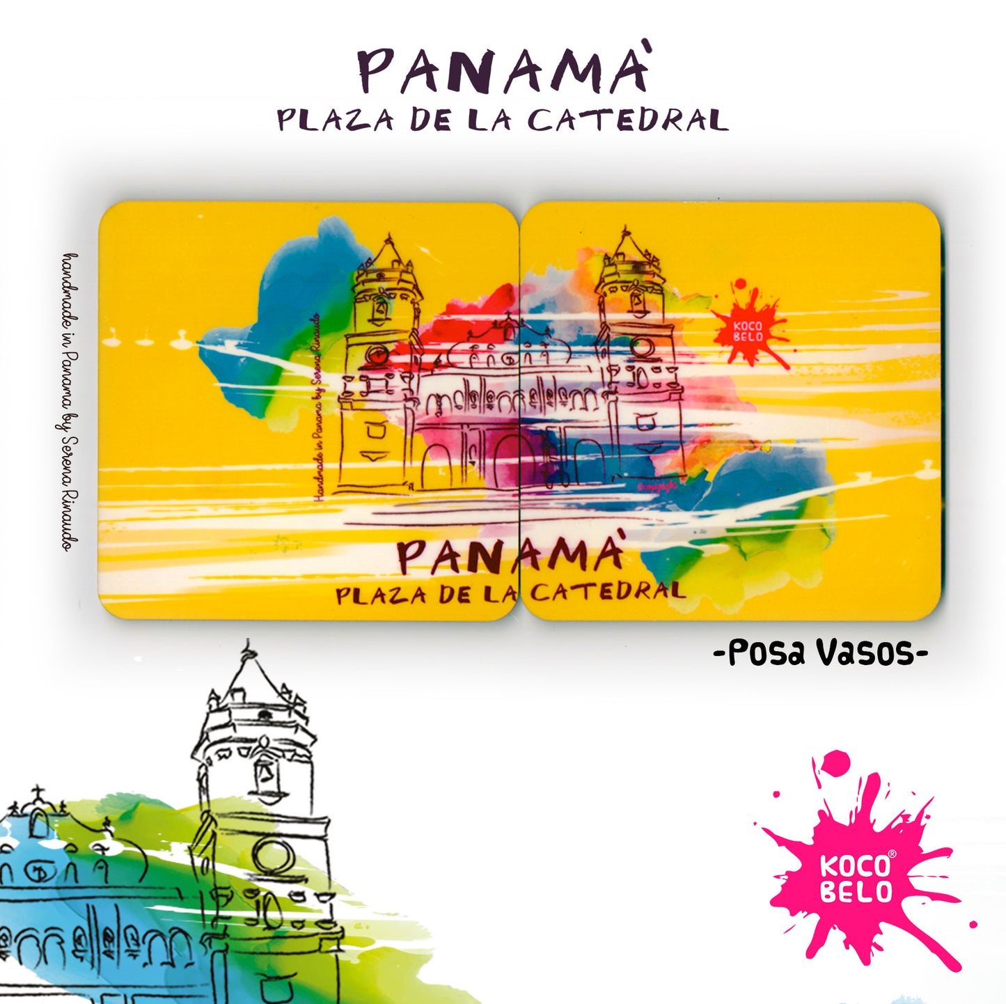 Lot de 2 sous-verres CATHEDRAL