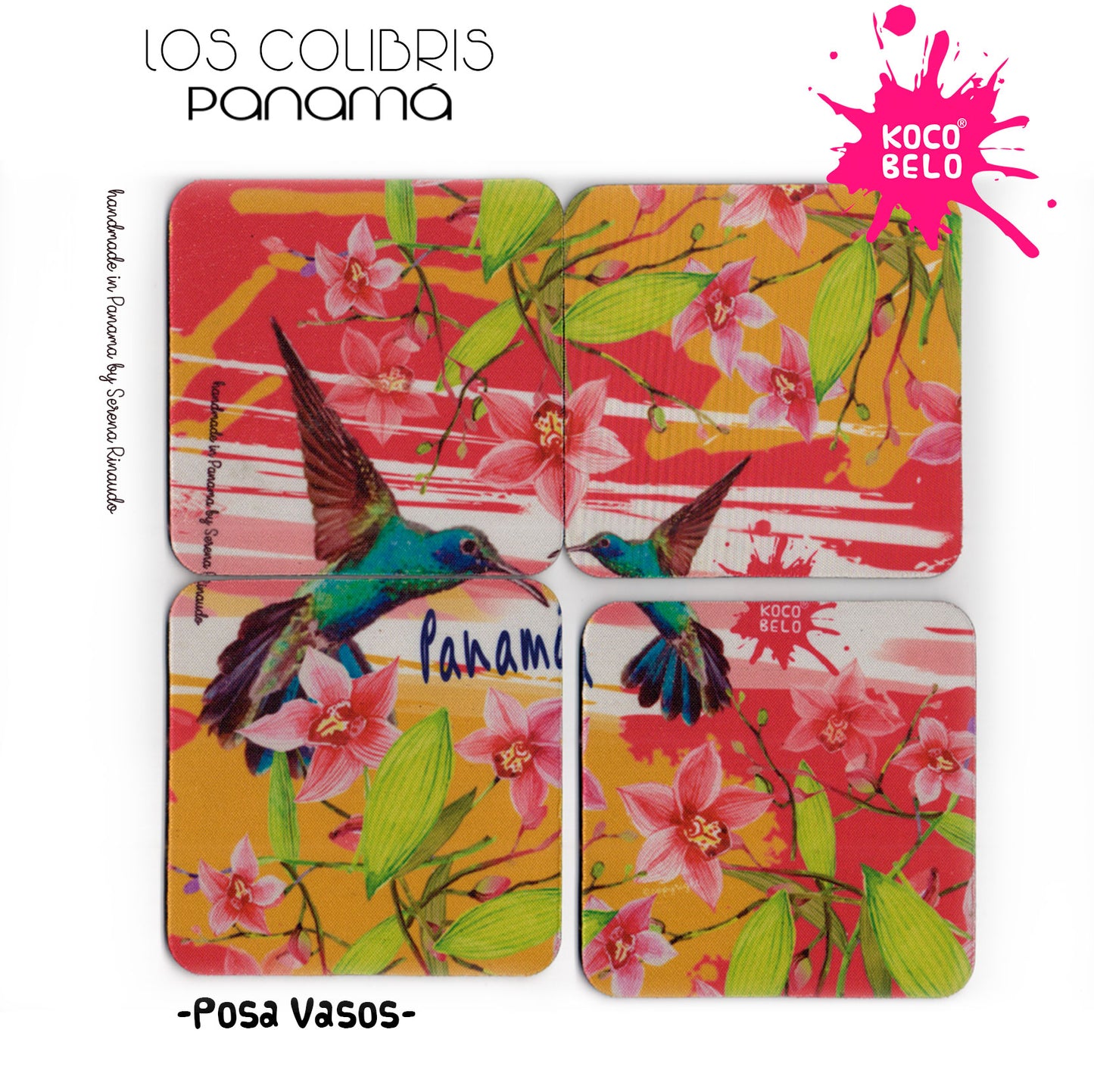 POSA VASOS COLIBRI juego de 4 Piezas