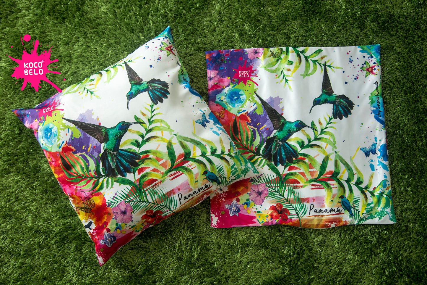 new FUNDA DECORATIVA COLIBRIS 45x45cm