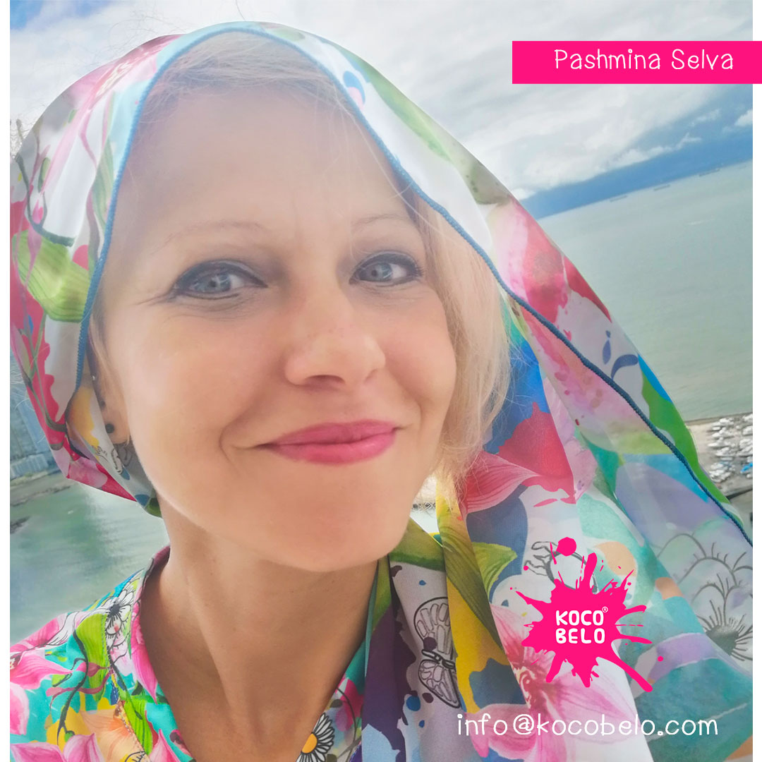 PASHMINA JUNGLE 140 cm x 45