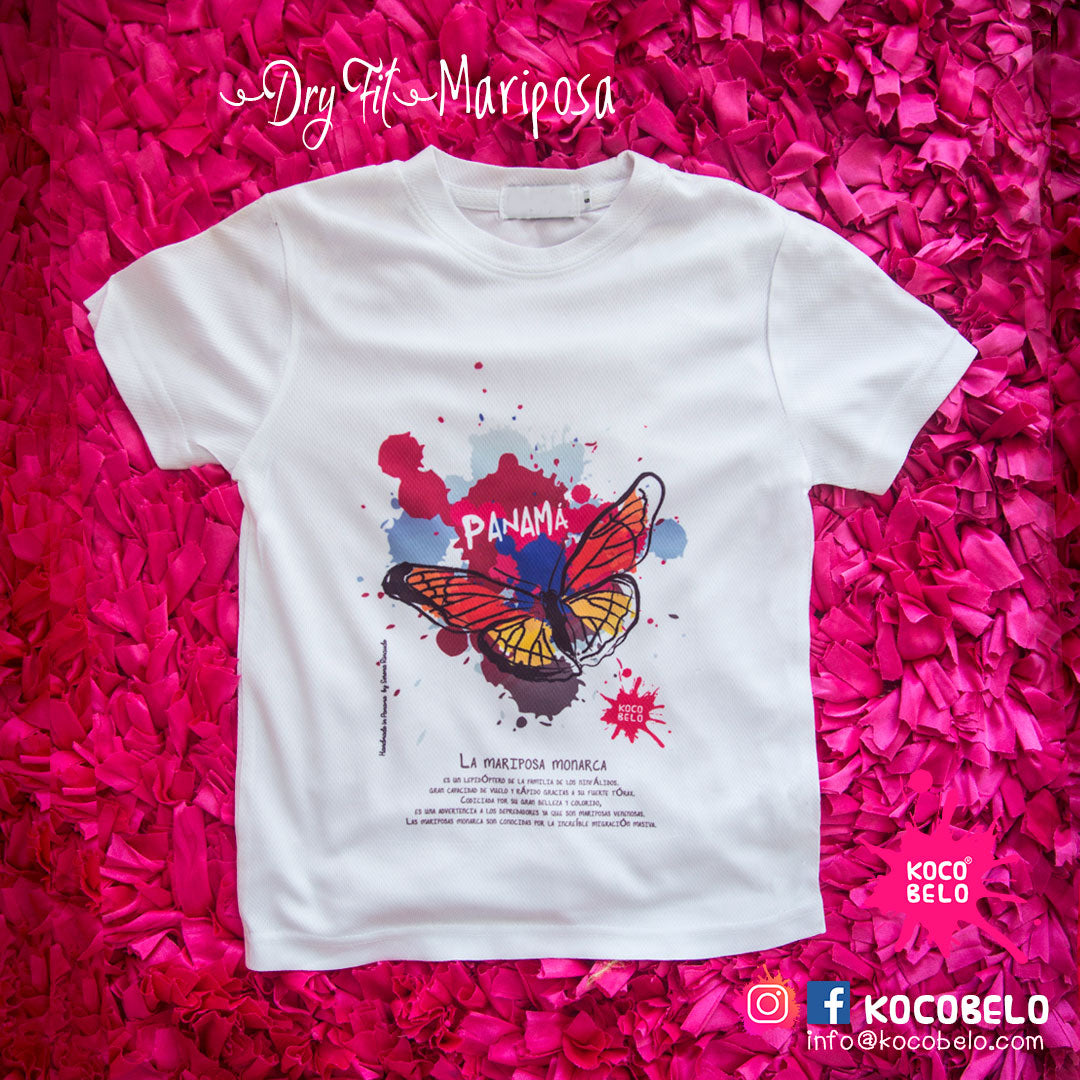T-SHIRT MARIPOSAS DRYFIT kids