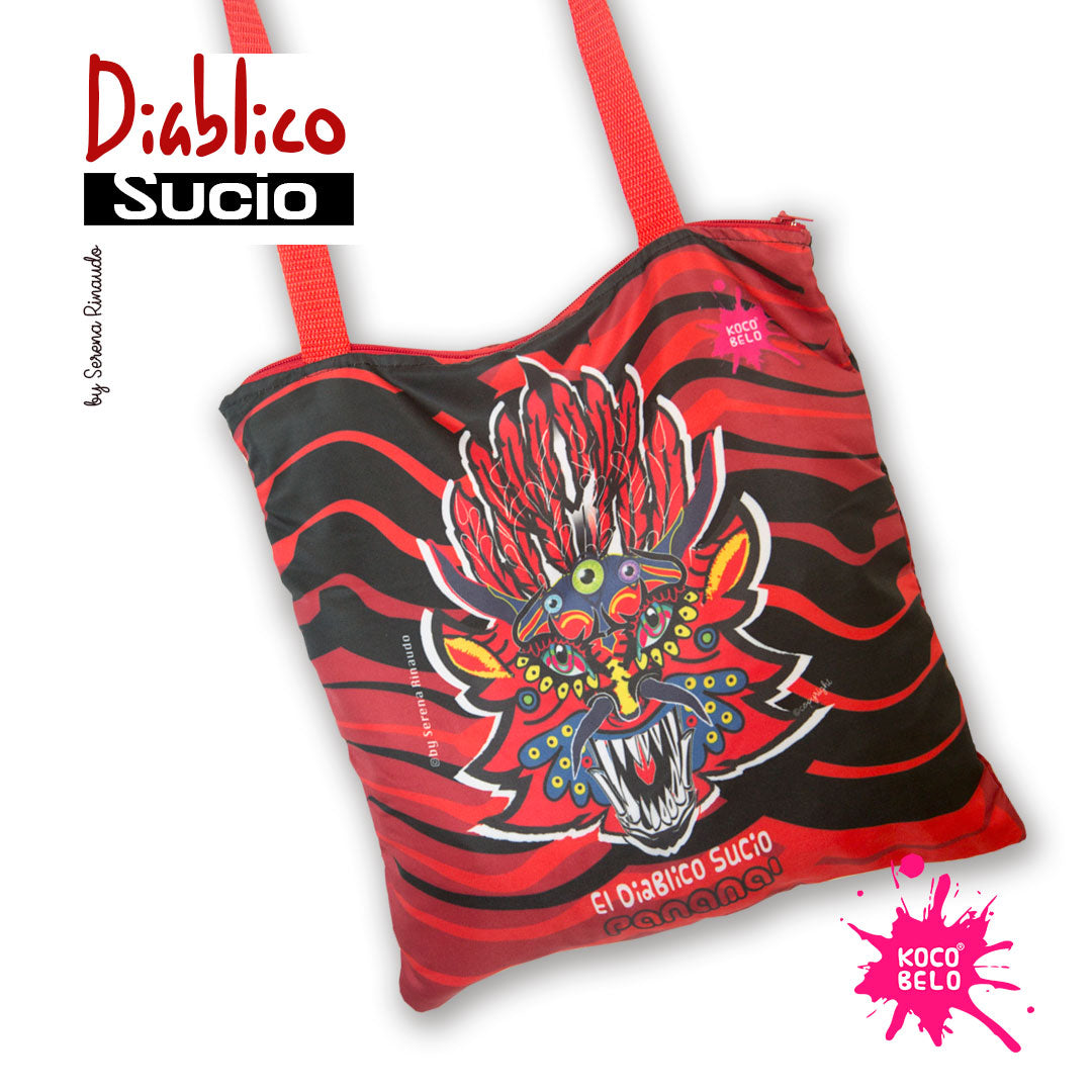Bolso de Tela Diablico Sucio