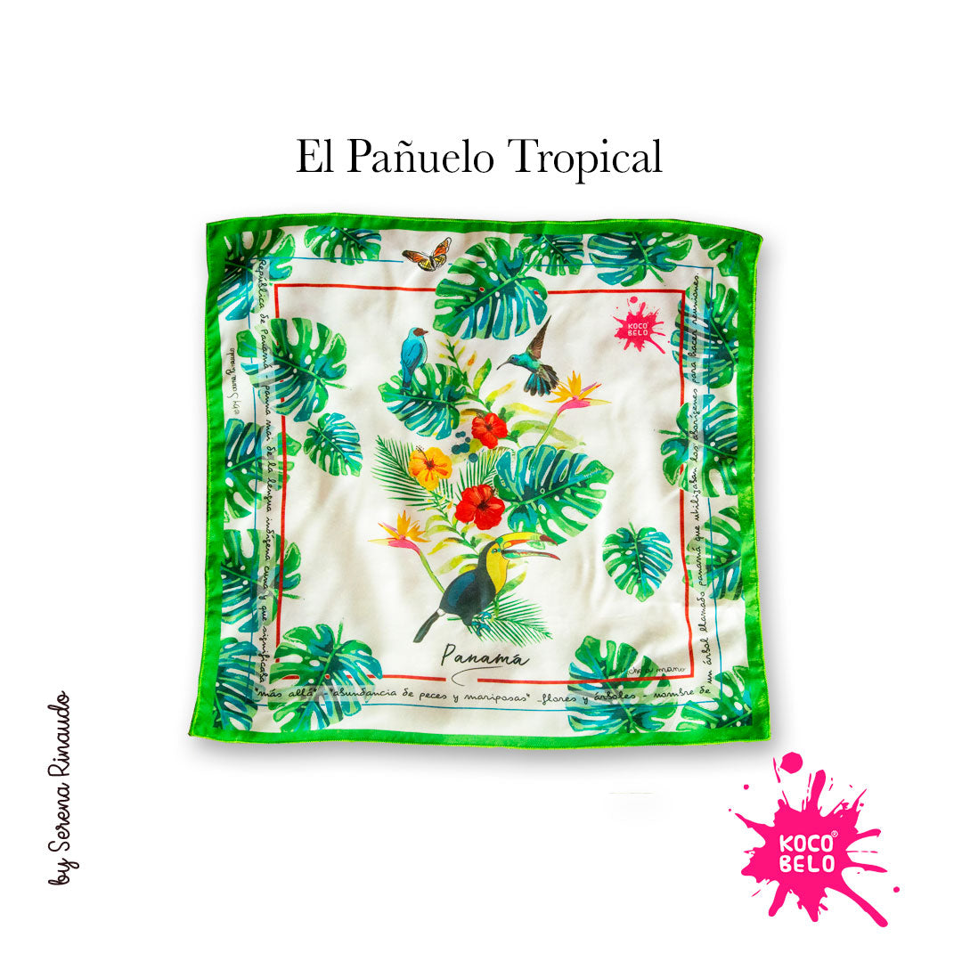 PAÑUELO TROPICAL 48x48cm