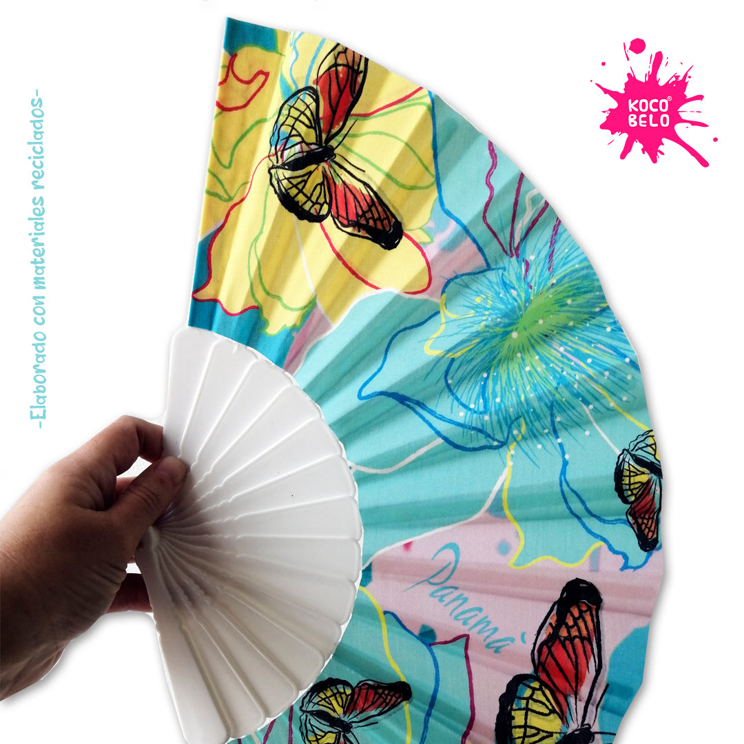 Abanico - Diseño Mariposas