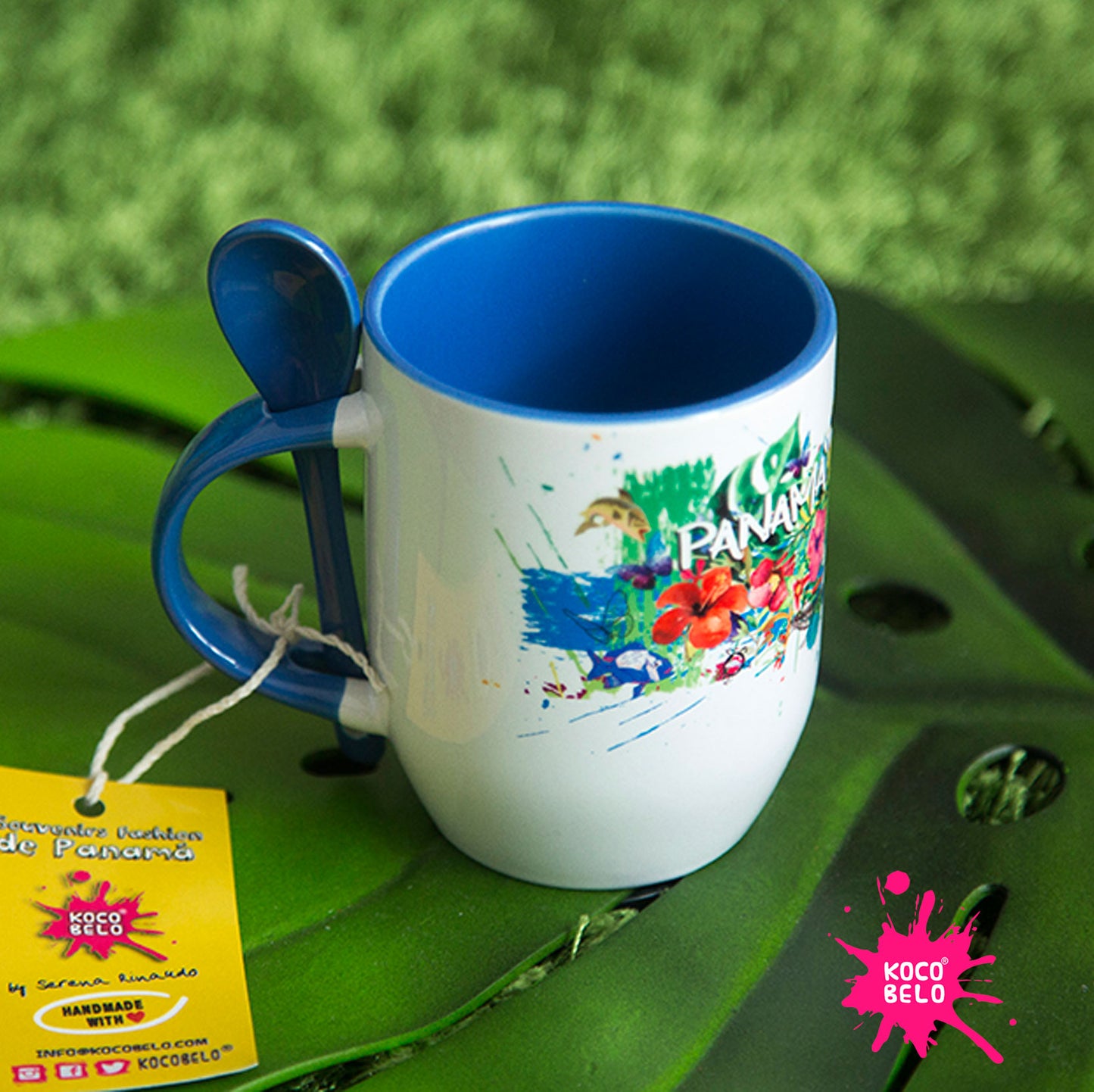 TAZA CON CUCHARILLA BOQUETE