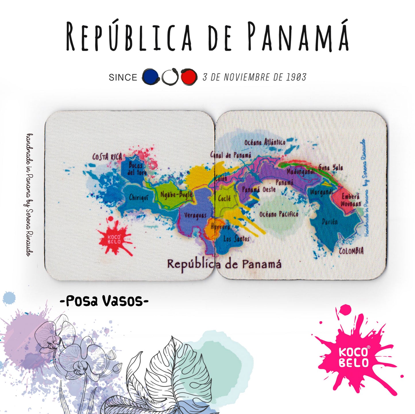 Lot de 2 dessous de verre MAP