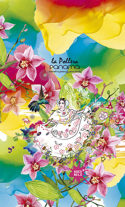 Affiche jupe panaméenne 35cm x 50cm