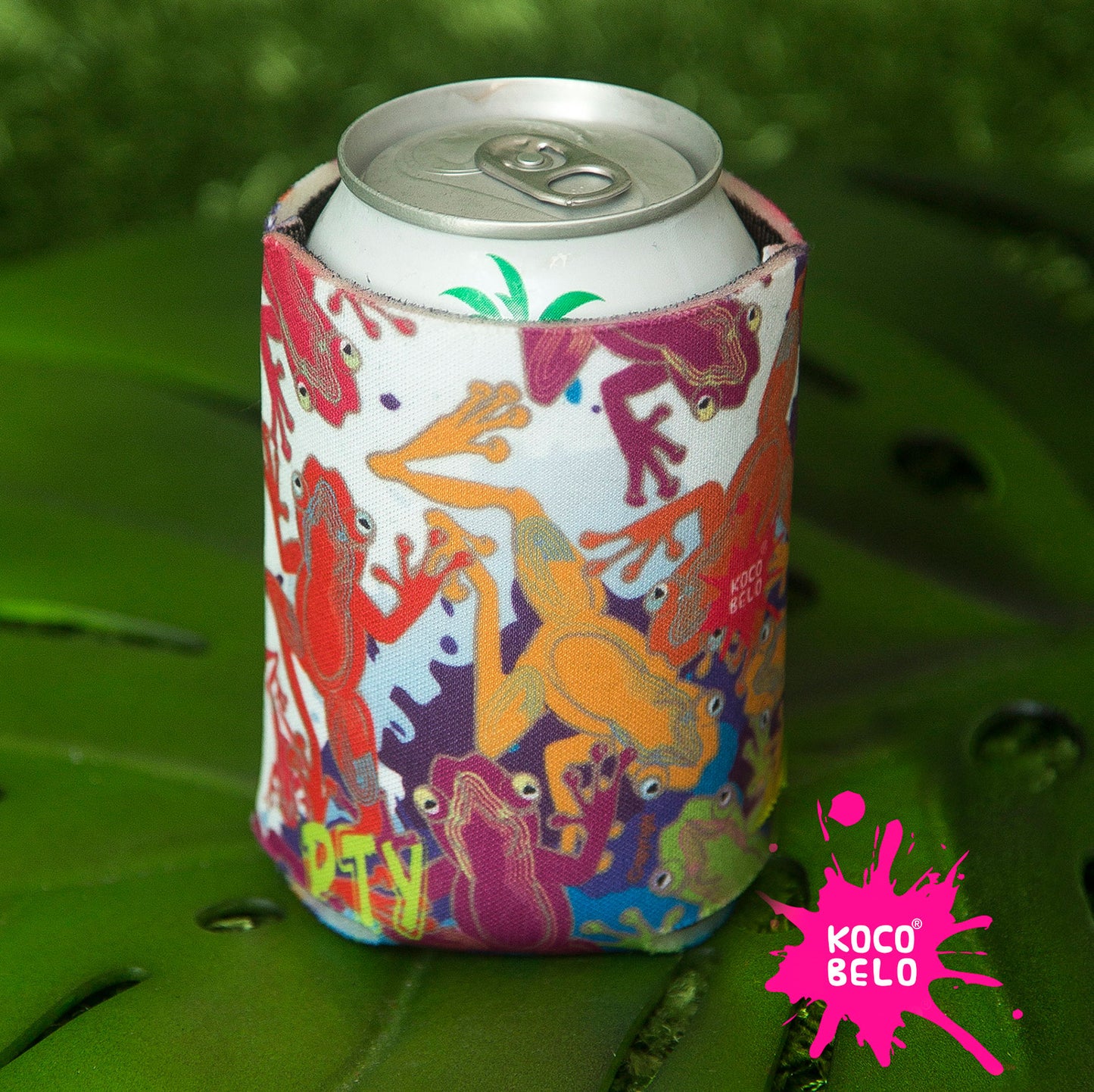 PORTA LATA RANAS ROJA