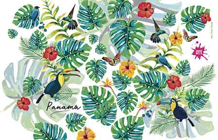 PARÉO TROPICAL 145 cm x 90