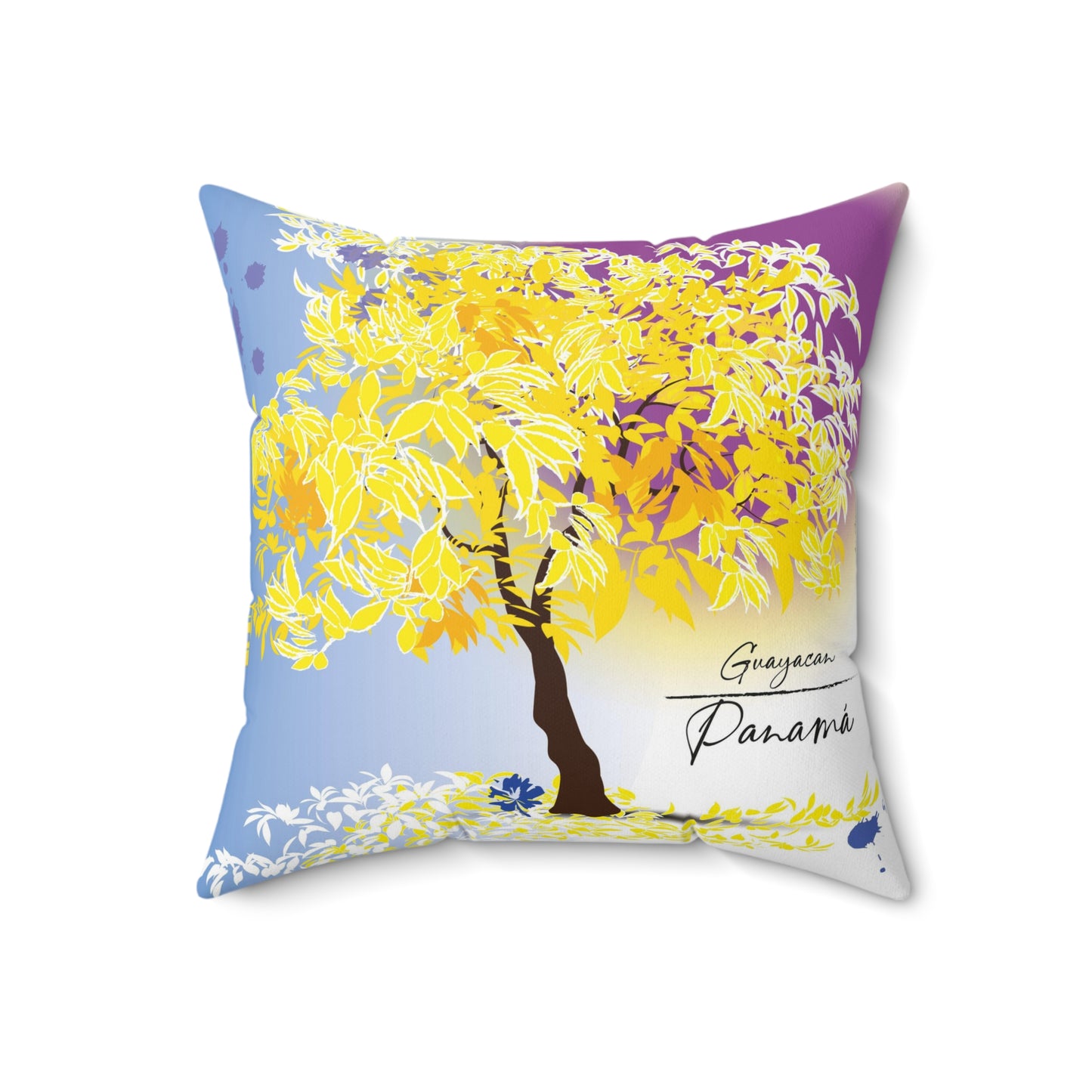 GAUYACAN Spun Polyester Square Pillow 