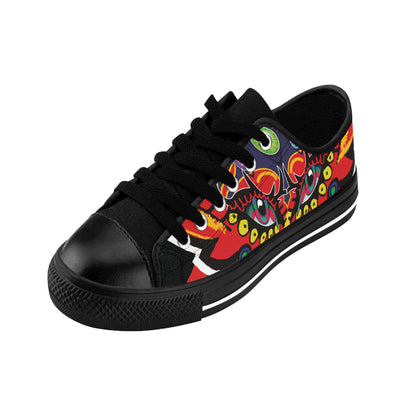Vibrant Artistic Sneakers for Men, Funky Casual Footwear, Unique Gifts for Him, Colorful Street Style Shoes, Trendy Everyday Sneakers