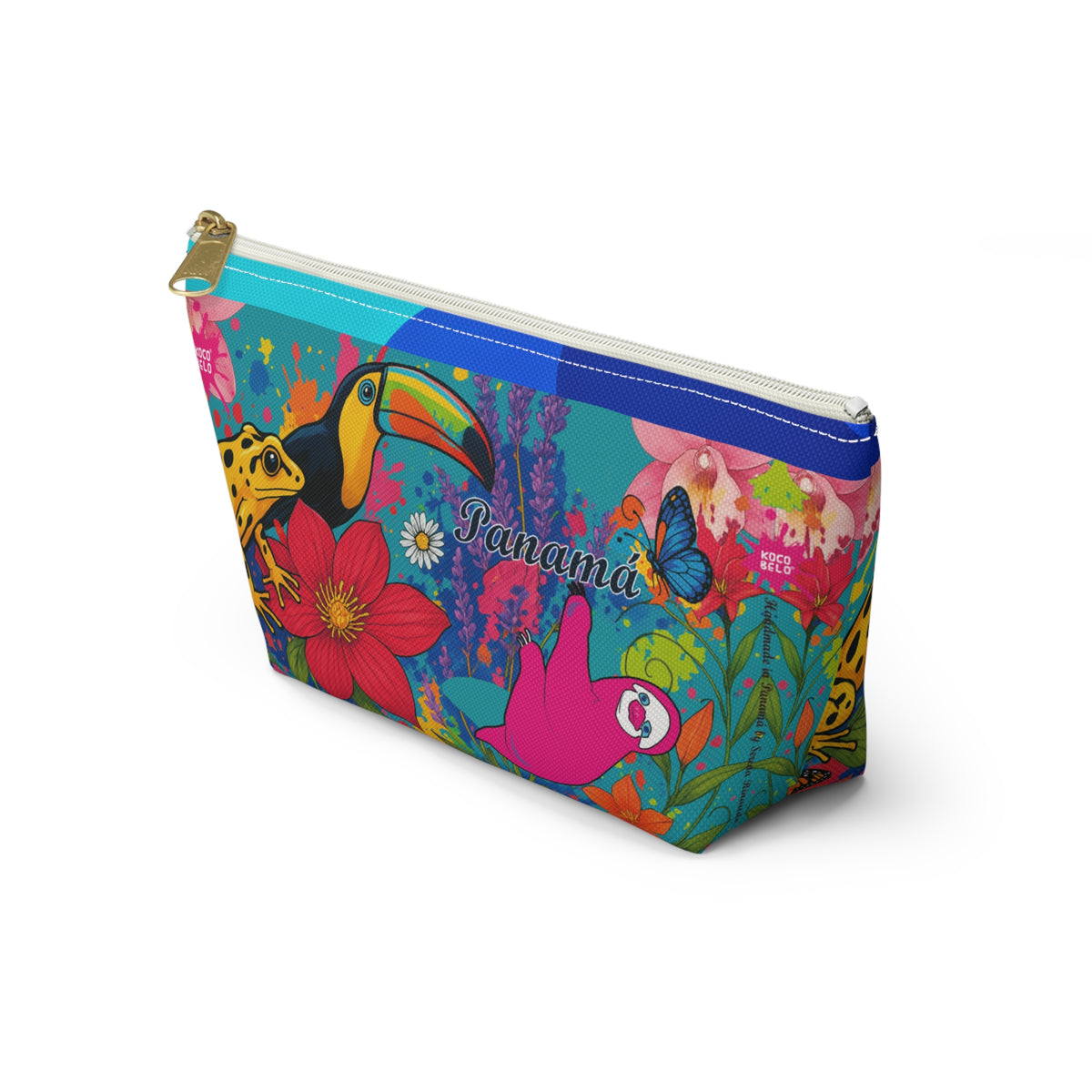 Vibrant SELVA Accessory Pouch — T‑Bottom Cosmetic Bag