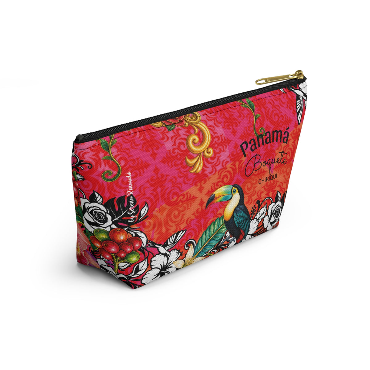 Vibrant Blue DORA Accessory Pouch — T‑Bottom Cosmetic Bag