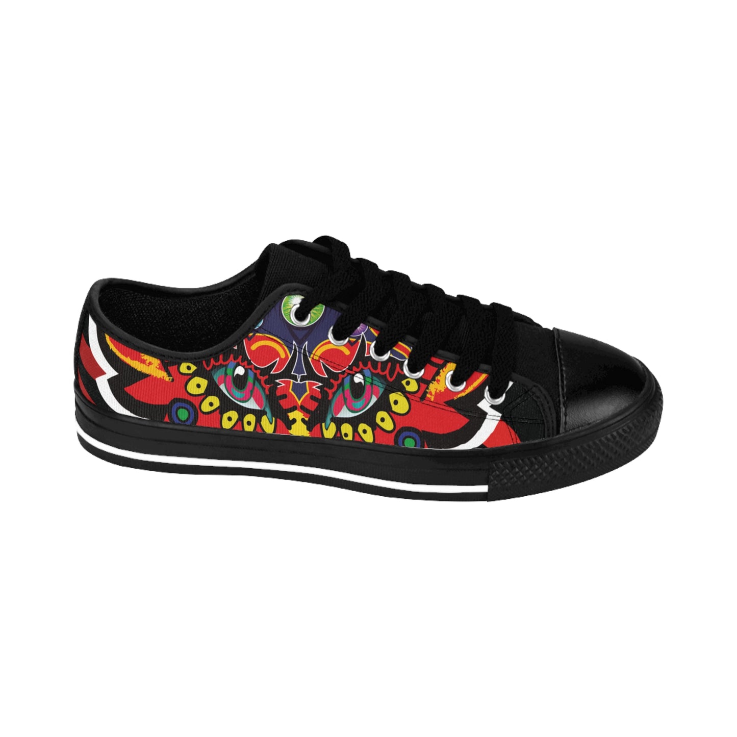 Vibrant Artistic Sneakers for Men, Funky Casual Footwear, Unique Gifts for Him, Colorful Street Style Shoes, Trendy Everyday Sneakers