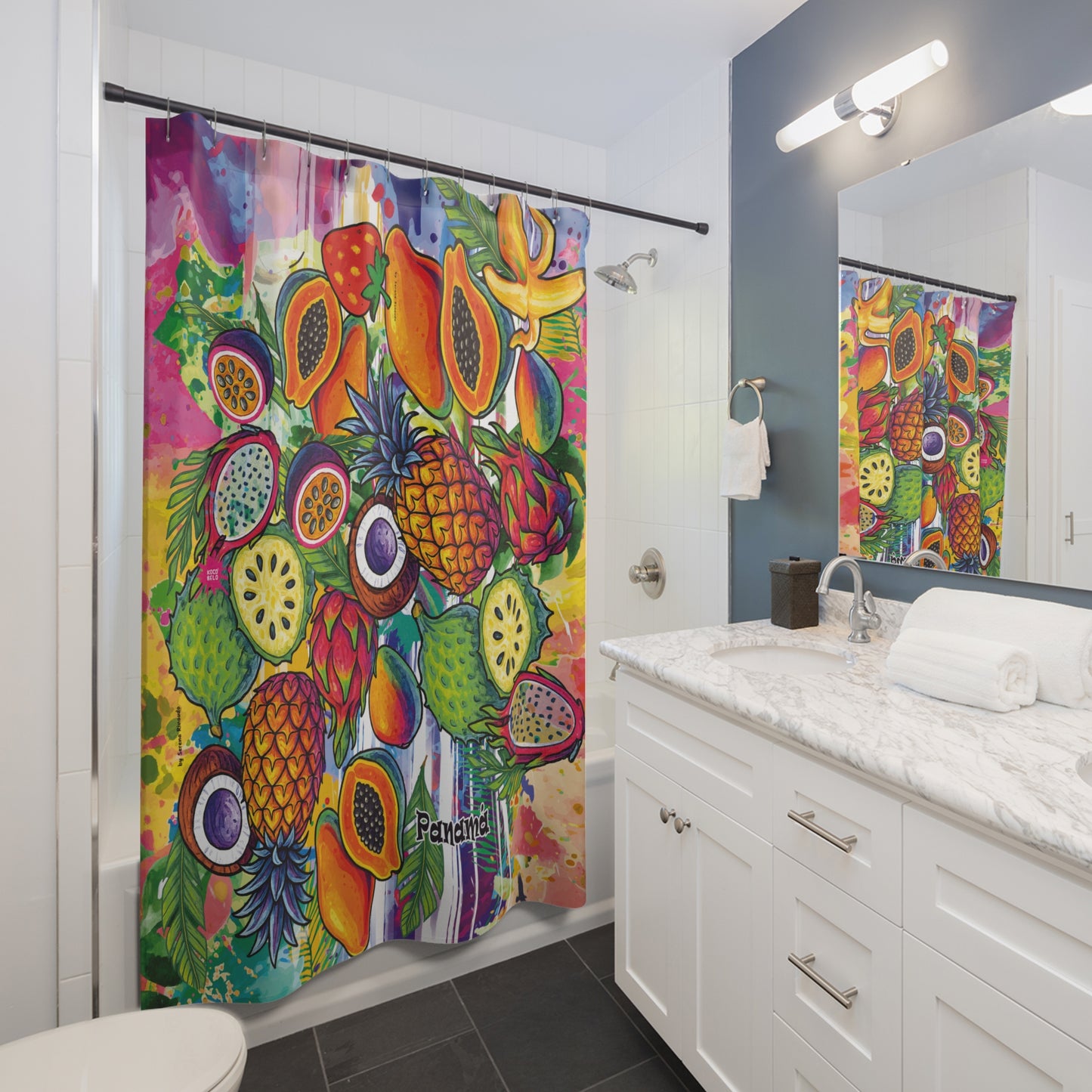 Copy of Cortina de ducha  Tropical 🌍  🇺🇸