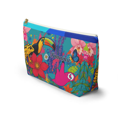 Vibrant SELVA Accessory Pouch — T‑Bottom Cosmetic Bag