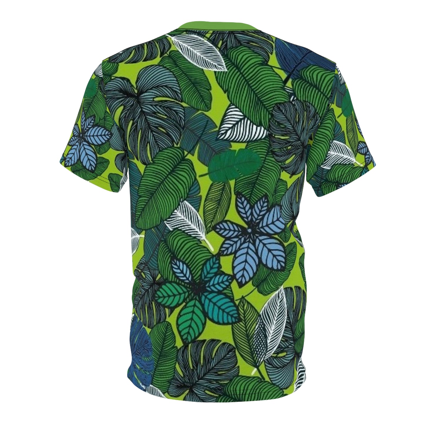 GREEN LEAVES of Unisex Cut &amp; Sew Tee (AOP) 