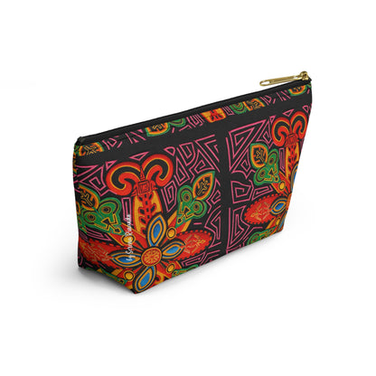 Vibrant Blue Moka Accessory Pouch — T‑Bottom Cosmetic Bag