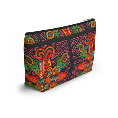 Vibrant Blue Moka Accessory Pouch — T‑Bottom Cosmetic Bag