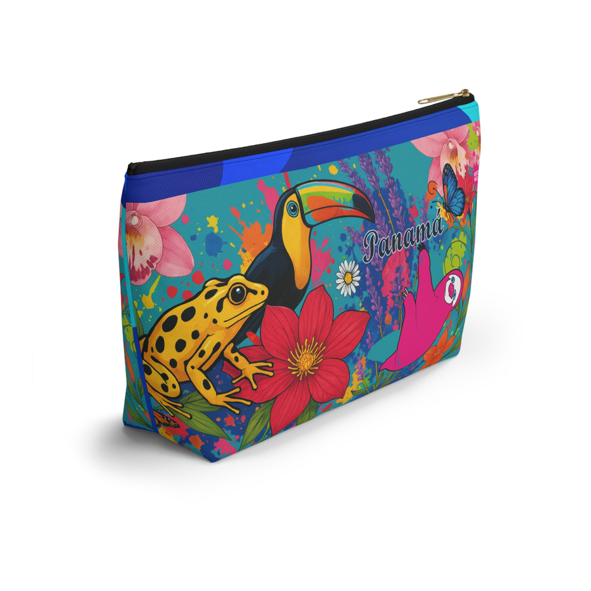 Vibrant SELVA Accessory Pouch — T‑Bottom Cosmetic Bag