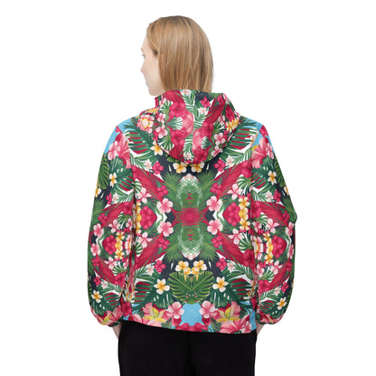 Floral Kaleidoscope Windbreaker Jacket