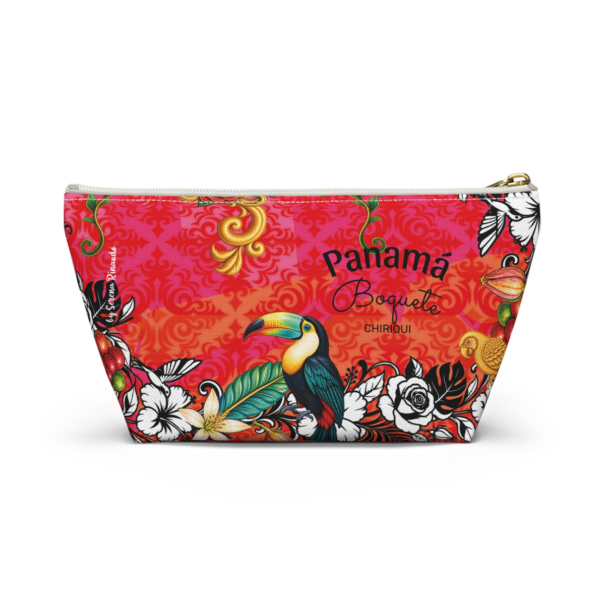 Vibrant Blue DORA Accessory Pouch — T‑Bottom Cosmetic Bag