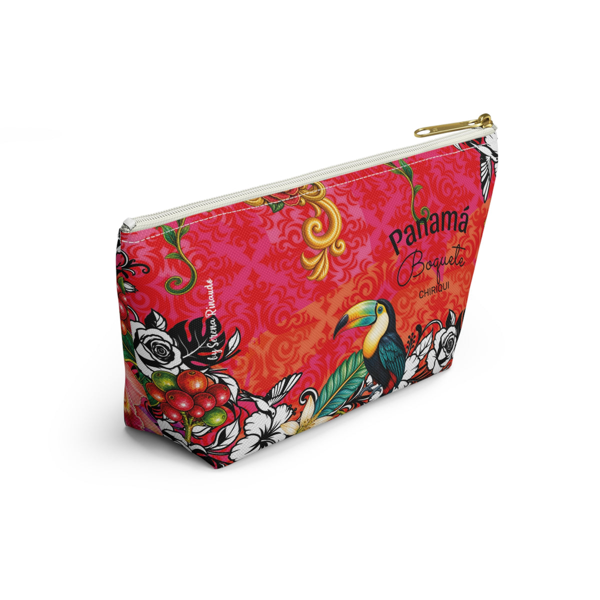 Vibrant Blue DORA Accessory Pouch — T‑Bottom Cosmetic Bag