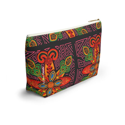 Vibrant Blue Moka Accessory Pouch — T‑Bottom Cosmetic Bag