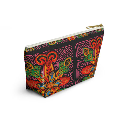 Vibrant Blue Moka Accessory Pouch — T‑Bottom Cosmetic Bag