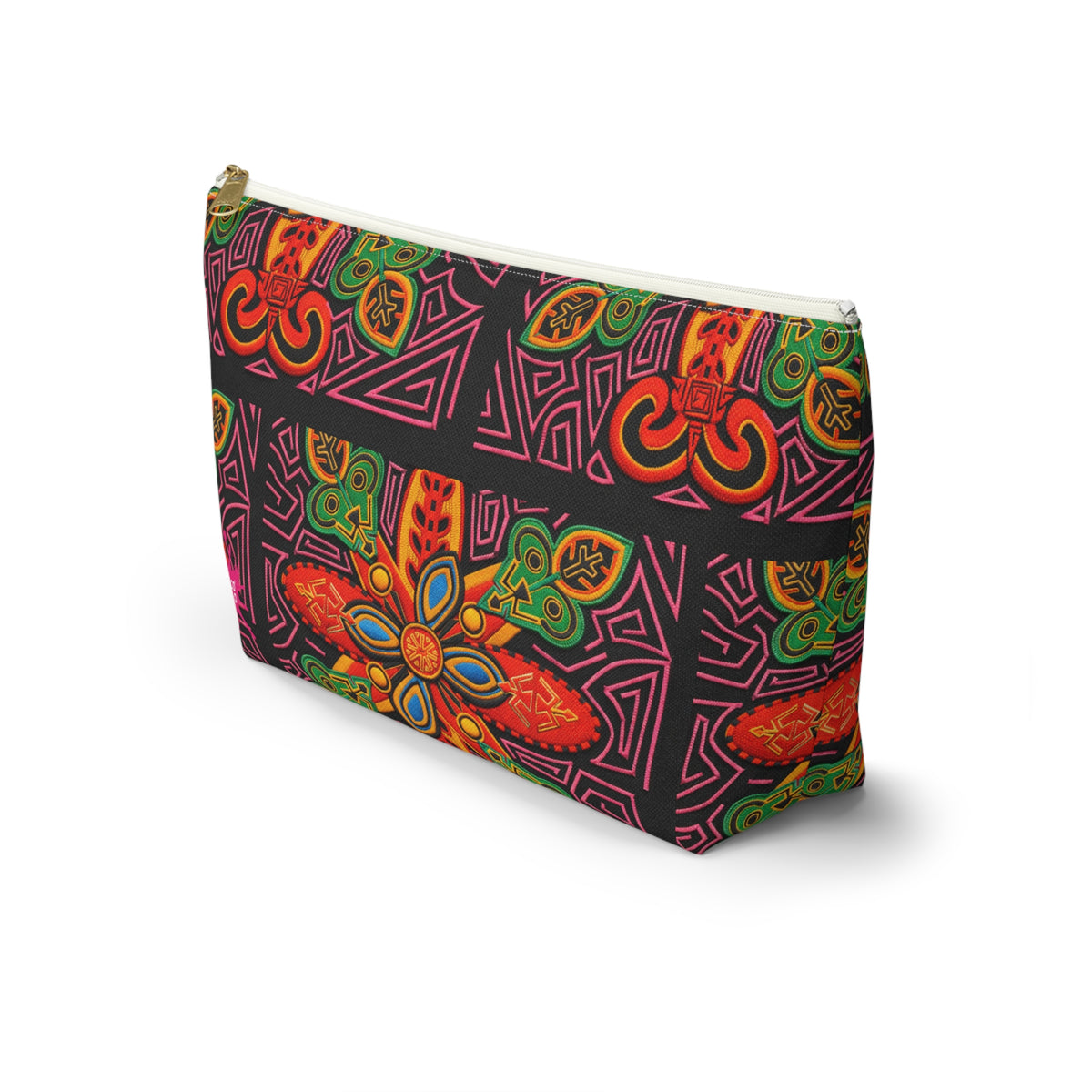 Vibrant Blue Moka Accessory Pouch — T‑Bottom Cosmetic Bag