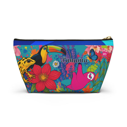 Vibrant SELVA Accessory Pouch — T‑Bottom Cosmetic Bag