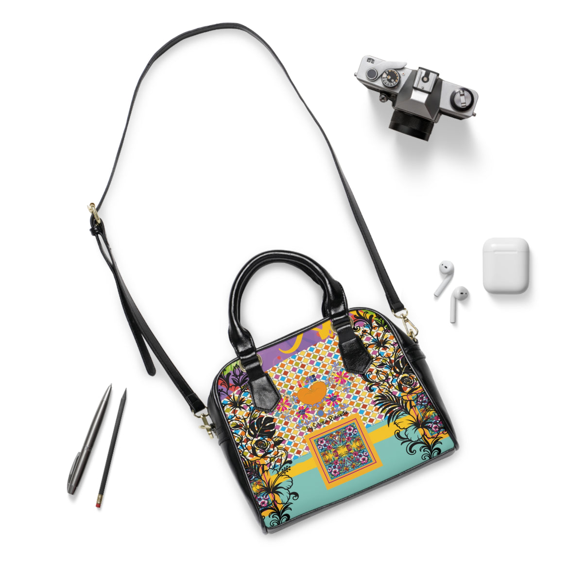 Bolso de Hombro Mosaico