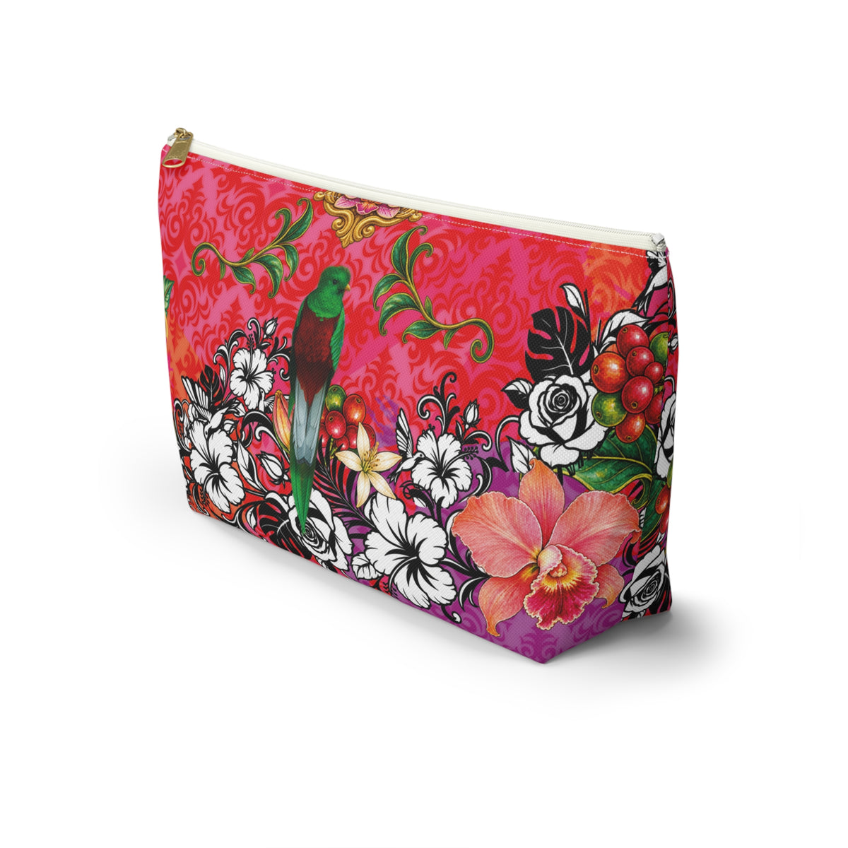 Vibrant Blue DORA Accessory Pouch — T‑Bottom Cosmetic Bag