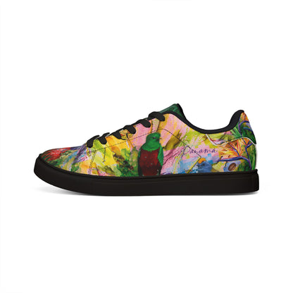Leather Sneakers —  Men's Low-Top Shoes Quetzal