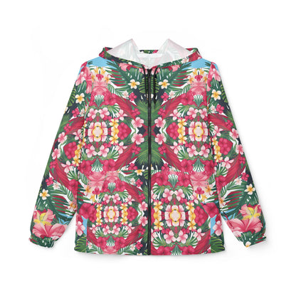 Floral Kaleidoscope Windbreaker Jacket