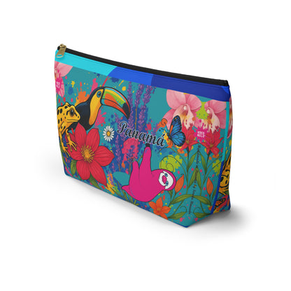 Vibrant SELVA Accessory Pouch — T‑Bottom Cosmetic Bag