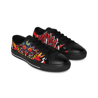 Vibrant Artistic Sneakers for Men, Funky Casual Footwear, Unique Gifts for Him, Colorful Street Style Shoes, Trendy Everyday Sneakers