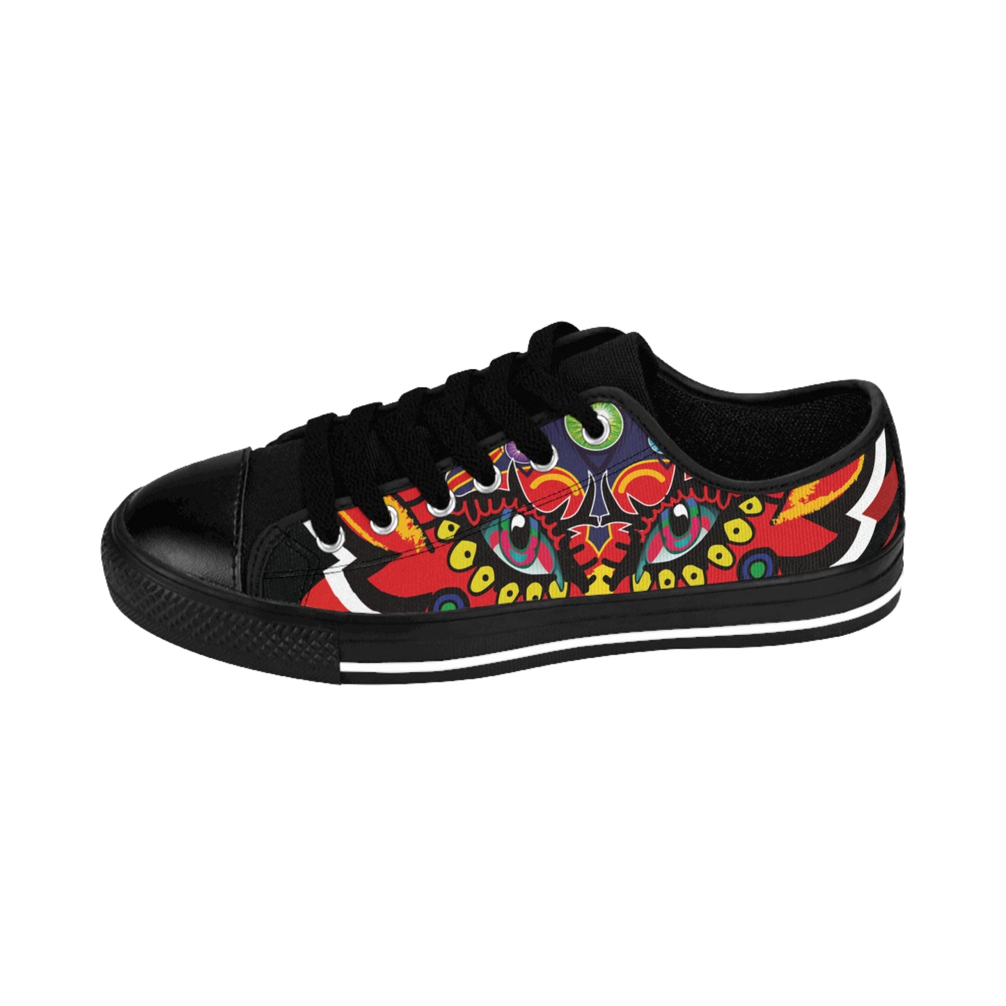 Vibrant Artistic Sneakers for Men, Funky Casual Footwear, Unique Gifts for Him, Colorful Street Style Shoes, Trendy Everyday Sneakers