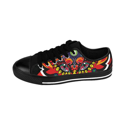 Vibrant Artistic Sneakers for Men, Funky Casual Footwear, Unique Gifts for Him, Colorful Street Style Shoes, Trendy Everyday Sneakers