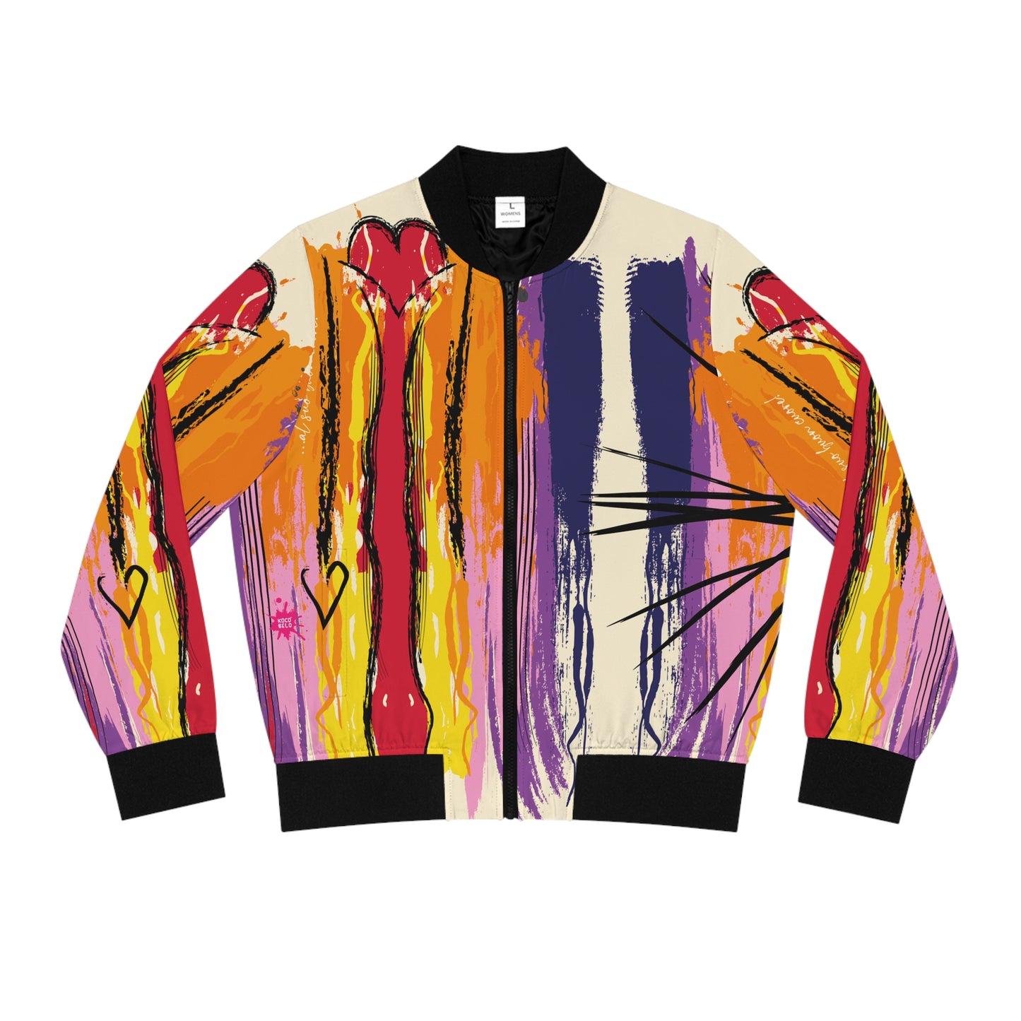 Floral Splash Bomber Jacket CORAZON