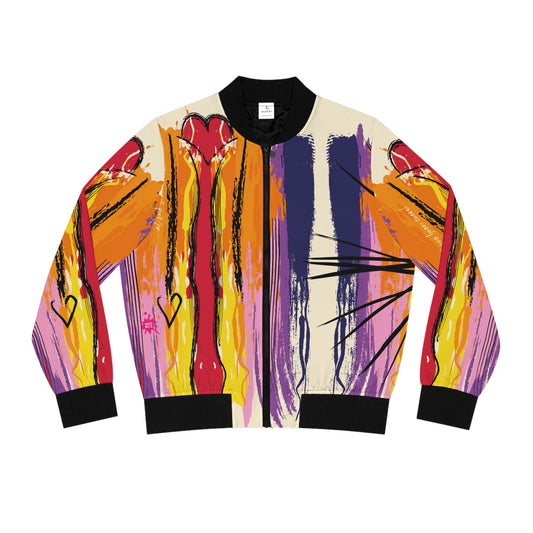 Floral Splash Bomber Jacket CORAZON