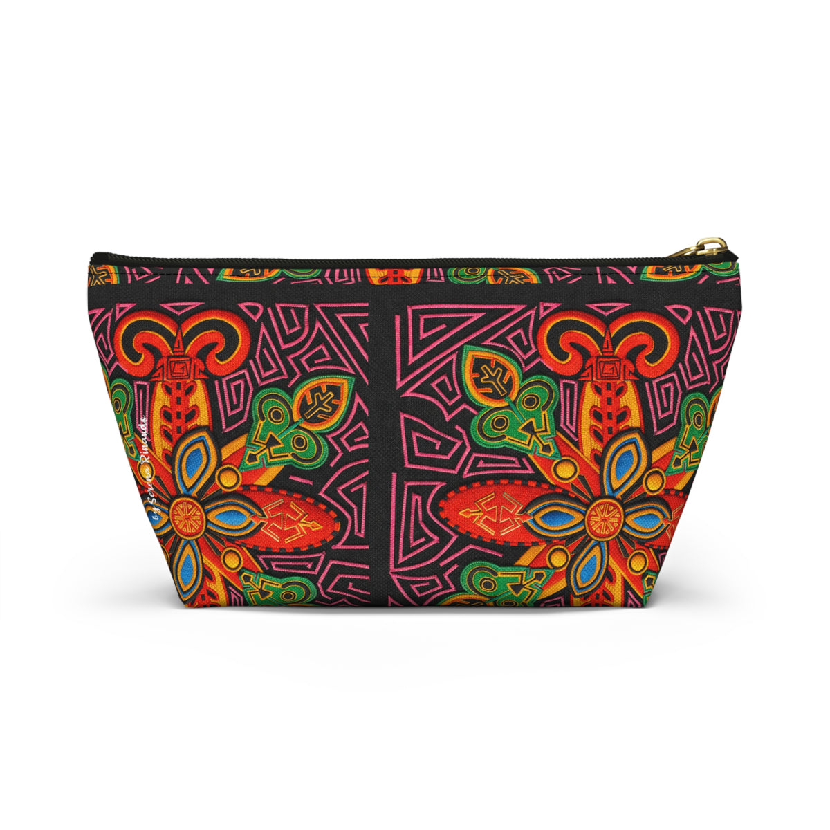 Vibrant Blue Moka Accessory Pouch — T‑Bottom Cosmetic Bag