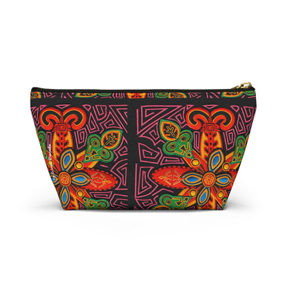 Vibrant Blue Moka Accessory Pouch — T‑Bottom Cosmetic Bag