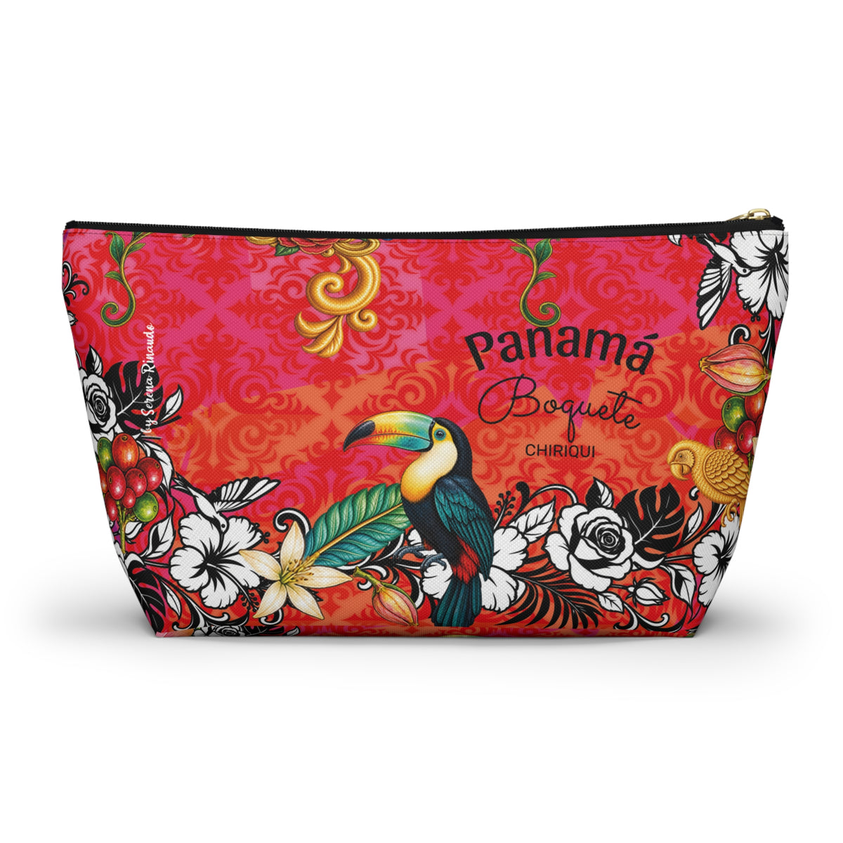 Vibrant Blue DORA Accessory Pouch — T‑Bottom Cosmetic Bag