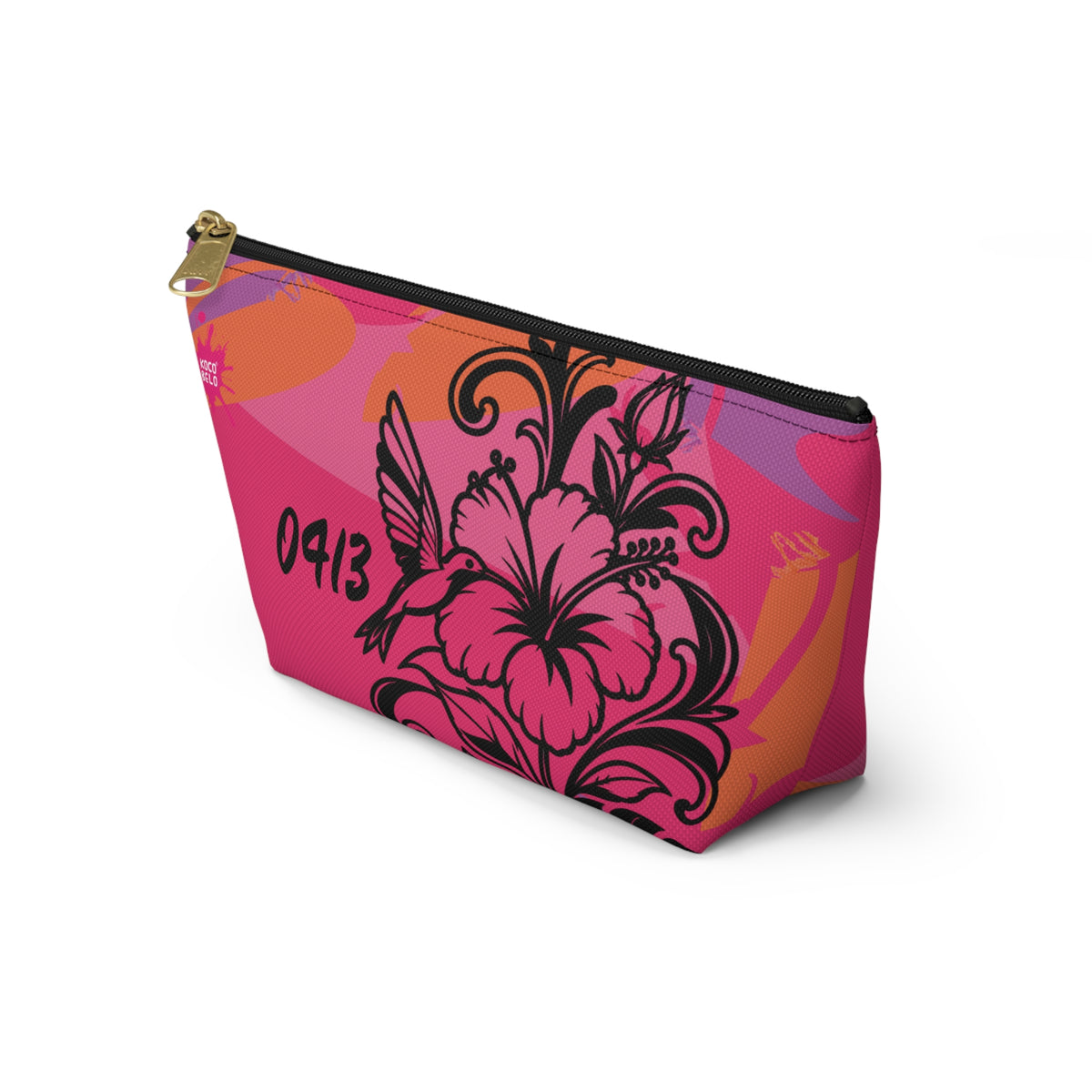Vibrant Blue 0413 Accessory Pouch — T‑Bottom Cosmetic Bag