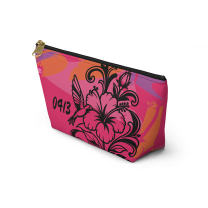 Vibrant Blue 0413 Accessory Pouch — T‑Bottom Cosmetic Bag